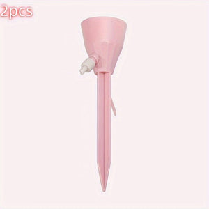 Planet Gates pink / 2pcs 2/5pcs Adjustable Self-watering Automatic Drip Irrigation System, Lazy Dripper, Green Plant Steward, Automatic Dripper Device For Plants, Flowers, Greenhouses, Gardens, Suitable For Gardens, Courtyards, Landscapes.