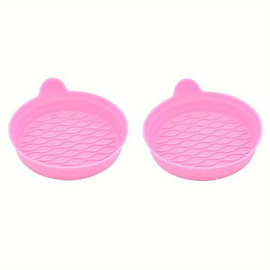 Planet Gates Pink 2pcs/set Car Coaster, For Cup Holder, Silicone Universal Car Coaster, 6 Colors Available