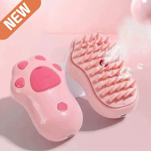 Planet Gates Pink 3 in 1 Pet Brush Cat Steam Brush Comb Dog Brush Electric Spray Cat Hair Brushes Massage Pet Grooming Hair Removal Combs