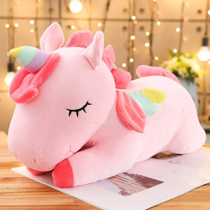 Planet Gates Pink / 30cm 25-100cmKawaii Giant Unicorn Plush Toy Soft Stuffed Unicorn Soft Dolls Animal Horse Toys For Children Girl Pillow Birthday Gifts