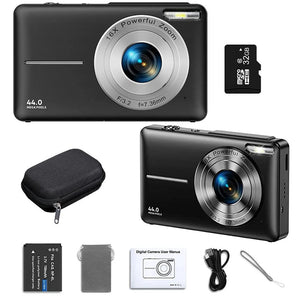 Planet Gates Pink 32G-DC403 HD 1080P digital Camera 2.4 inches Rechargeable Cameras with 16x Zoom Compact Camera 44MP Cameras for kids Girls camera digit