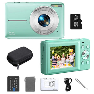 Planet Gates Pink 32G-DC403 HD 1080P digital Camera 2.4 inches Rechargeable Cameras with 16x Zoom Compact Camera 44MP Cameras for kids Girls camera digit