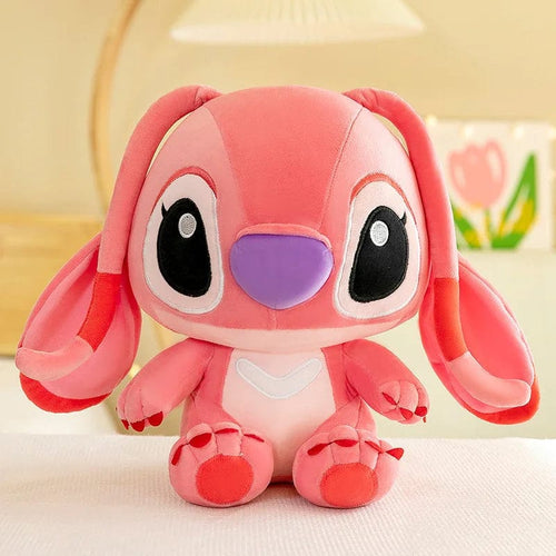 Planet Gates Pink / 35cm 25-35cm Anime Figure Stitch Plush Toy Children's Toys Kawaii Cute Pink Blue Soft Filling Plush Doll Action Figure Model Pendant