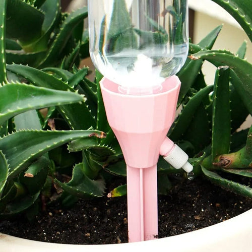 Planet Gates Pink 3pcs Drip Waterer Watering Device Household Timer Waterer Drip Irrigation Travel Water Seepage Sprinkler Automatic Watering Home