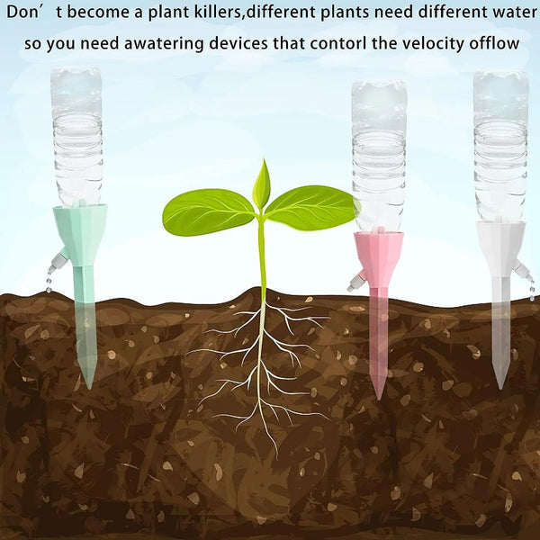 Planet Gates Pink 3pcs Drip Waterer Watering Device Household Timer Waterer Drip Irrigation Travel Water Seepage Sprinkler Automatic Watering Home