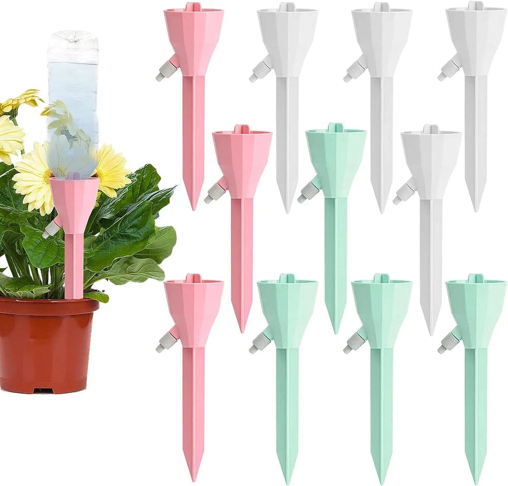 Planet Gates Pink 3pcs Drip Waterer Watering Device Household Timer Waterer Drip Irrigation Travel Water Seepage Sprinkler Automatic Watering Home