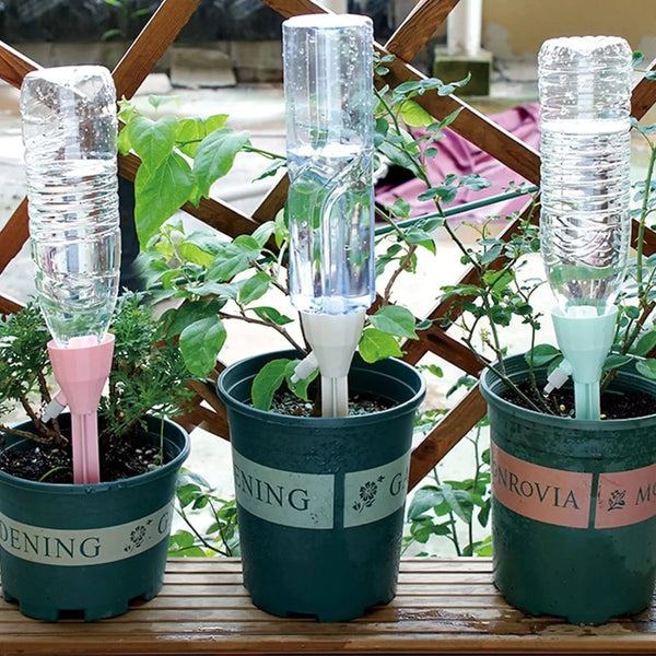 Planet Gates Pink 3pcs Drip Waterer Watering Device Household Timer Waterer Drip Irrigation Travel Water Seepage Sprinkler Automatic Watering Home