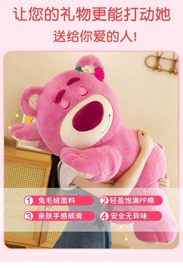 Planet Gates Pink / 40cm 40cm Disney Toy Cute Plush Toys Pillow Cartoon Strawberry Bear Plush Doll Girls Kawaii Anime Bear Stuffed Doll for Kids Gifts
