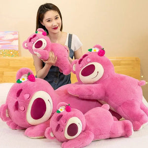 Planet Gates Pink / 40cm 40cm Disney Toy Cute Plush Toys Pillow Cartoon Strawberry Bear Plush Doll Girls Kawaii Anime Bear Stuffed Doll for Kids Gifts