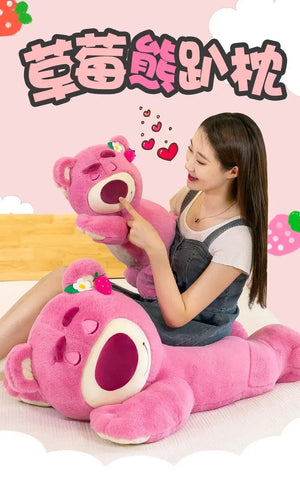 Planet Gates Pink / 40cm 40cm Disney Toy Cute Plush Toys Pillow Cartoon Strawberry Bear Plush Doll Girls Kawaii Anime Bear Stuffed Doll for Kids Gifts