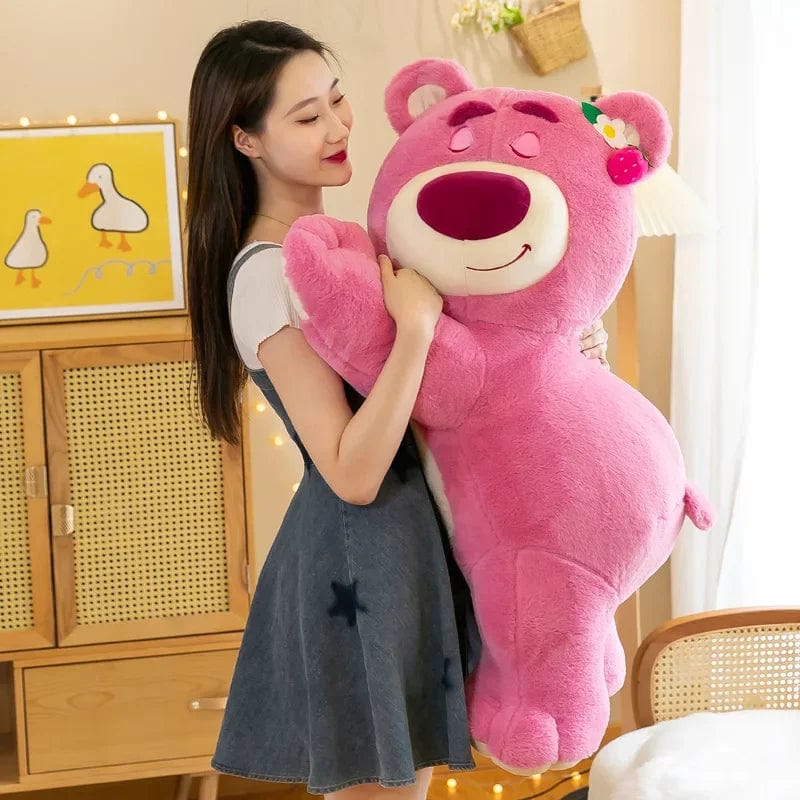 Planet Gates Pink / 40cm 40cm Disney Toy Cute Plush Toys Pillow Cartoon Strawberry Bear Plush Doll Girls Kawaii Anime Bear Stuffed Doll for Kids Gifts