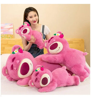 Planet Gates Pink / 40cm 40cm Disney Toy Cute Plush Toys Pillow Cartoon Strawberry Bear Plush Doll Girls Kawaii Anime Bear Stuffed Doll for Kids Gifts