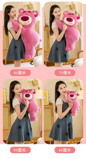 Planet Gates Pink / 40cm 40cm Disney Toy Cute Plush Toys Pillow Cartoon Strawberry Bear Plush Doll Girls Kawaii Anime Bear Stuffed Doll for Kids Gifts