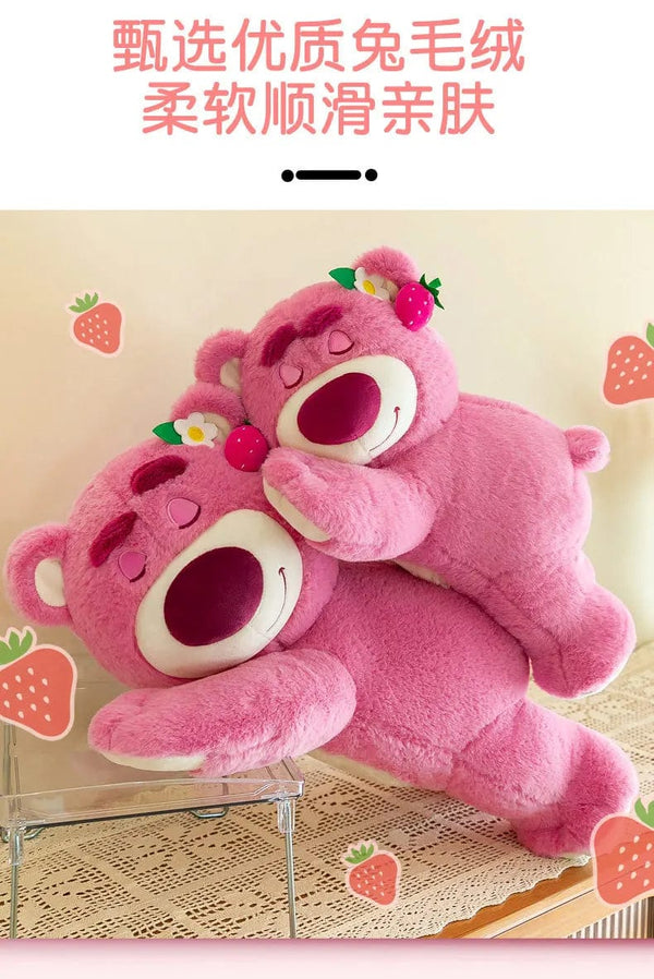 Planet Gates Pink / 40cm 40cm Disney Toy Cute Plush Toys Pillow Cartoon Strawberry Bear Plush Doll Girls Kawaii Anime Bear Stuffed Doll Kids Gifts