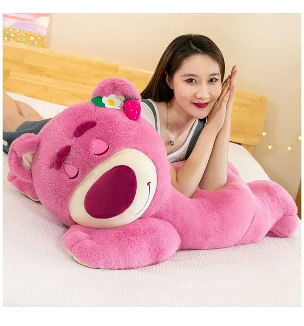 Planet Gates Pink / 40cm 40cm Disney Toy Cute Plush Toys Pillow Cartoon Strawberry Bear Plush Doll Girls Kawaii Anime Bear Stuffed Doll Kids Gifts