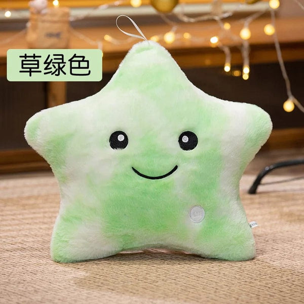 Planet Gates pink  40x35cm Electronic Star Plush Toy Stuffed Soft Star Pillow Doll LED Light Plush Glowing Soft Doll Baby Kid Toys Birthday Gift Home Decor