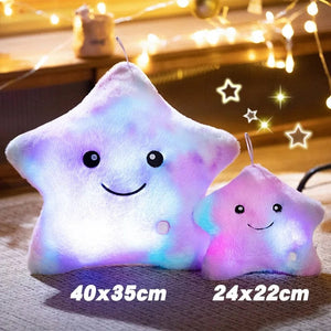 Planet Gates pink  40x35cm Electronic Star Plush Toy Stuffed Soft Star Pillow Doll LED Light Plush Glowing Soft Doll Baby Kid Toys Birthday Gift Home Decor