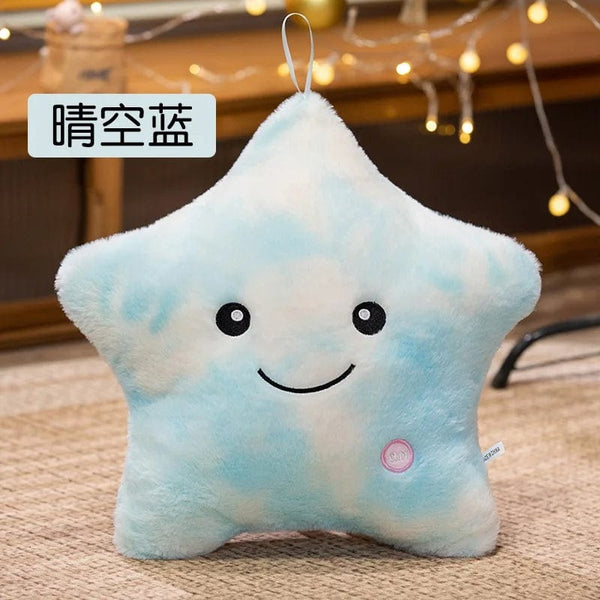 Planet Gates pink  40x35cm Electronic Star Plush Toy Stuffed Soft Star Pillow Doll LED Light Plush Glowing Soft Doll Baby Kid Toys Birthday Gift Home Decor