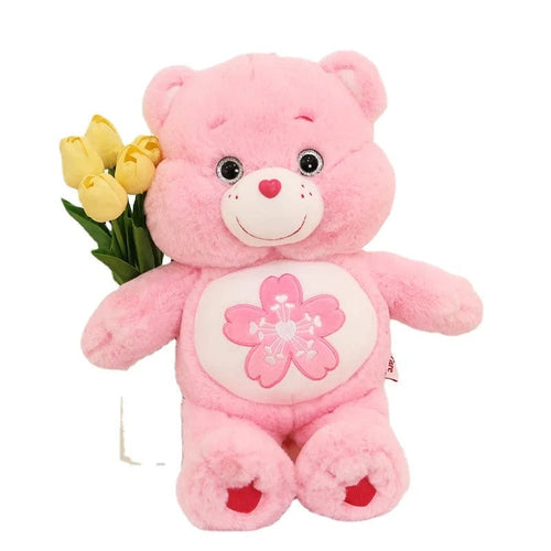 Planet Gates Pink / 45cm 22/33/45cm Care Bears Kawaii Plush Toys Pink Sakura Bear Lovely Cartoon Bear Soft Stuffed Dolls Girls Boys Cute Toys Gift