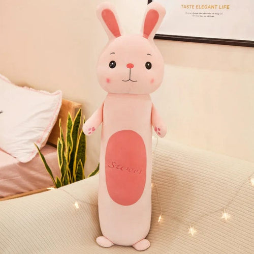 Planet Gates pink 50cm Cute Rabbit Pillow Plush Toy Lion Monkey Frog  Animal Long Leg Sleeping Cushion Doll To Children Birthday Christmas Gift