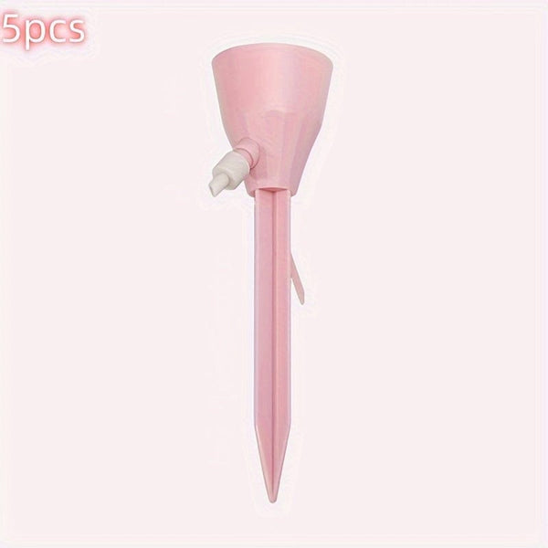 Planet Gates pink / 5pcs 2/5pcs Adjustable Self-watering Automatic Drip Irrigation System, Lazy Dripper, Green Plant Steward, Automatic Dripper Device For Plants, Flowers, Greenhouses, Gardens, Suitable For Gardens, Courtyards, Landscapes.