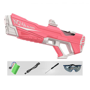 Planet Gates Pink Automatic Electric Water Gun Auto Suction Water Guns for Adult Kids Battery Powered Squirt Blaster Summer Pool Beach Outdoor Toy