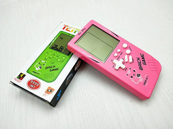 Planet Gates Pink Big Screen Tetris Game Console Retro Retro Classic Children's Handheld Game Console Electronic Toys