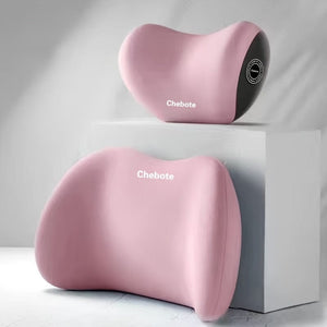 Planet Gates Pink Car Headrest Cervical Spine Neck Support Pillow, Waist Support Pillow Set, Car Memory Cotton Waist Support Pillow, Neck Support Pillow
