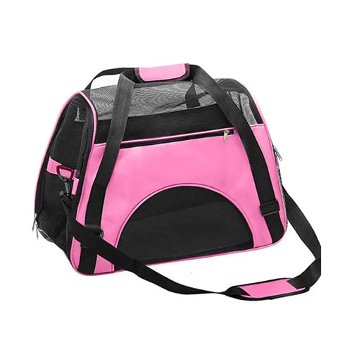 Planet Gates Pink Cat Carrier Soft-Sided Pet Travel Carrier for Cats, Dogs Puppy Comfort Portable Folding Pet Carrier