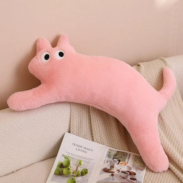 Planet Gates pink / CHINA / 100cm 100CM Cute Soft Long Cat Pillow Plush Toys Stuffed Office Sleeping Cushion Bed Sleep Pillow Home Decor Gift Doll for Kids Girls