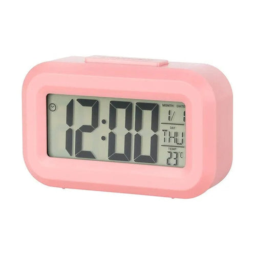 Planet Gates pink / CHINA LED Digital Alarm Clock Backlight Snooze Data Time Calendar Desktop Multifunction Electronic Backlight Table Clock