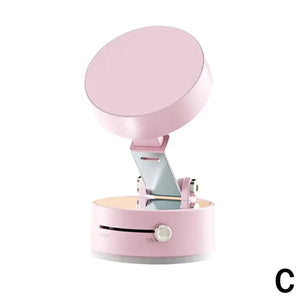 Planet Gates Pink / CN Double Sided Suction Cup Magnetic Phone Holder Lazy Multi-functional Foldable Storage Holder Vacuum Suction Phone Holder