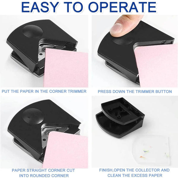 Planet Gates Pink Corner Rounder R4 Corner Punch Portable Paper Trimmer Cutter For Cards Photo Cutting DIY Craft Scrapbooking Tools