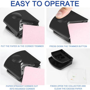 Planet Gates Pink Corner Rounder R4 Corner Punch Portable Paper Trimmer Cutter For Cards Photo Cutting DIY Craft Scrapbooking Tools