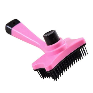 Planet Gates pink Dog Brush Cat Grooming Brush Self Cleaning Static Free Massage Comb Stable Thicker Bristles Pet Supplies To Remove Loose Fur