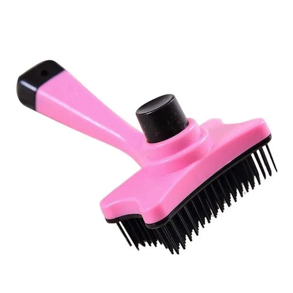 Planet Gates pink Dog Brush Cat Grooming Brush Self Cleaning Static Free Massage Comb Stable Thicker Bristles Pet Supplies To Remove Loose Fur