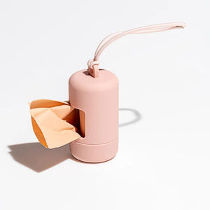 Planet Gates pink Dog Poop Bag Carrier Luxury Portable Dog Pet Waste Bag Dispenser Stylish Dog Garbage Holder Dispensers Pet Cleaning Supplies