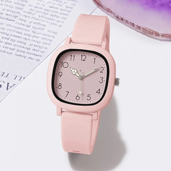 Planet Gates Pink Fashion Women Watch Silicone Quartz Wristwatches For Women Clock Christmas Gift Valentine's Day Ladies Watches Reloj Mujer