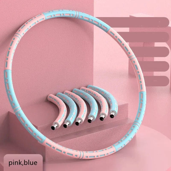 Planet Gates Pink Fitness Yoga Loop Weight Loss Circle Weighted Hoop Waist Exercise Slimming Sport Hoop Massage Bodybuilding Gym Shape Thin Waist