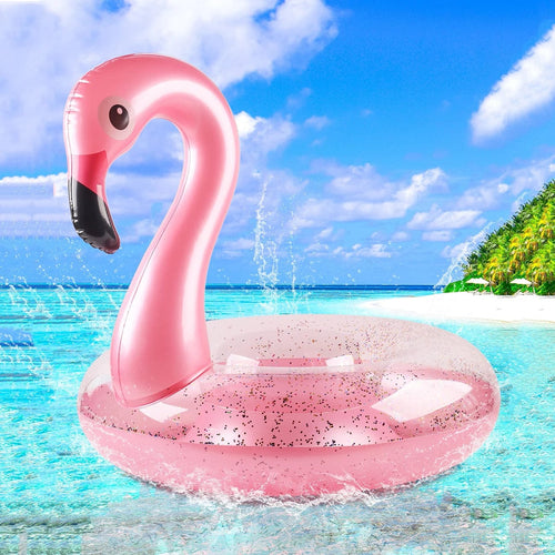 Planet Gates Pink Flamingo / 120cm(For 60-80kg) Flamingo Pool Float - Fun Beach Floaties, Inflatable Swimming Pool Tubes Party Toys Summer Pool Raft Lounger for Adults & Kids