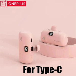 Planet Gates Pink For Type-C / 20000mah OnePlus 30000mAh Mini Portable Power Bank Capsule Mobile Power Supply Emergency External Battery Fast Charger For iPhone Xiaomi