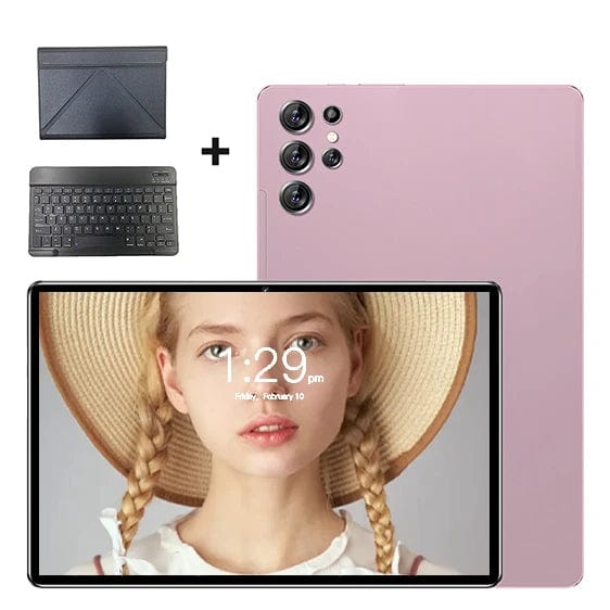 Planet Gates Pink Full set / 16GB  1TB Original New Tablet Ultra Pad 2024 16G+1TB Android 13 Tablet PC 12 Inch Snapdragon 8 gen2 WIFI 5G tablets Learning entertainment