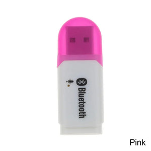 Planet Gates Pink Hot Bluetooth 5.0 Adapter USB For Computer PC Bluetooth Speaker Music Receiver USB Bluetooth Adapter Handsfree Car Kit