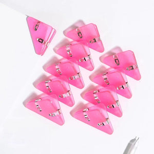 Planet Gates pink Kawaii 5pcs Triangle Corner Clips File Paper Clips File Index Photo Clamp Page Holder Korean Stationery Office Desk Organizer