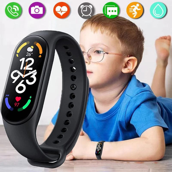 Planet Gates Pink Kids Smartwatch Children Sports Fitness Watches For Boys Girls Waterproof Heart Rate Monitor Clock Child Smart Watch For Xiaomi