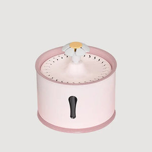 Planet Gates Pink Kimpets 2.4L Pet Cat Drinking Water Fountain Dispenser Activated Carbon Filters LED Automatic Feeder Container USB Interface