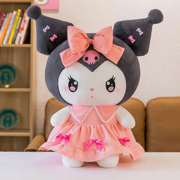 Planet Gates Pink kuromiA / 30cm 30cm/40cm Cute Melody Doll Kuromi Plush Toy Sanrio Girl Sleeping Bed Cartoon Pillow Gift for Best Friend