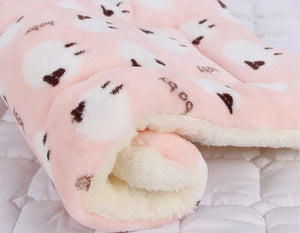 Planet Gates Pink lamb / M Dogs Cats Blanket Bed Mat Soft Coral Fleece Winter Thicken Warm Sleeping Dog Beds for Small Pet Medium Supply Dropshipping