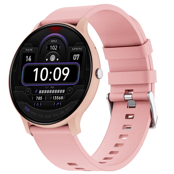 Planet Gates Pink LAXASFIT Smart Watch Full Touch Screen Sports Fitness Tracker IP68 Waterproof Bluetooth Smart Watch Men Women Smart Watch 2024