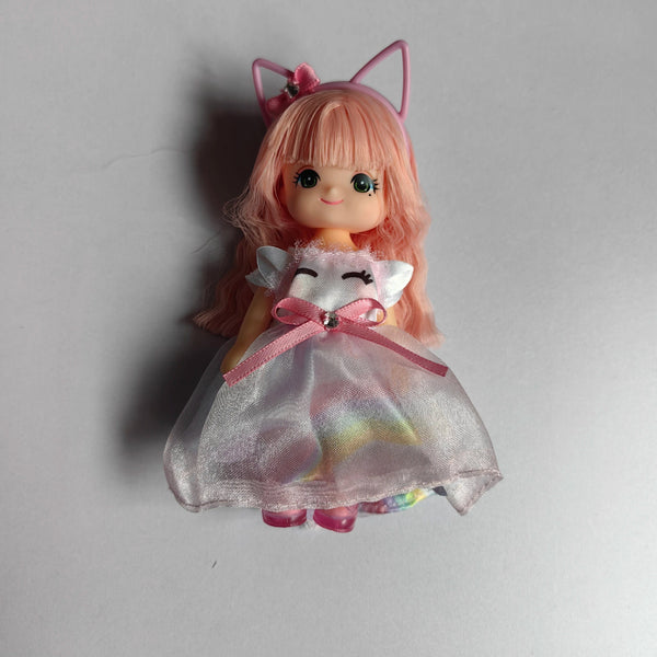 Planet Gates Pink Licca Doll Heads Cute Little Girl Colorful Hair Heads DIY Makeup Practice Doll Accessories Girl Gift Lica Jenny Doll Accessories